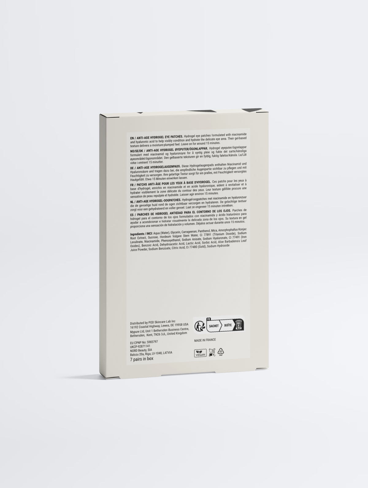Anti-Age Hydrogel Eye Patches