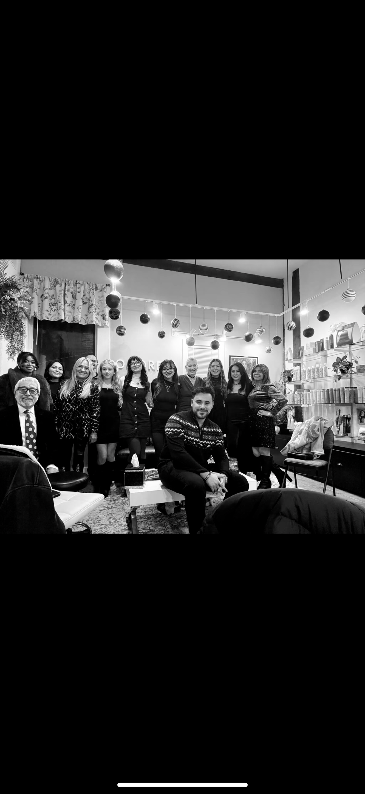The Omorfia Salon & Day Spa team together in the salon