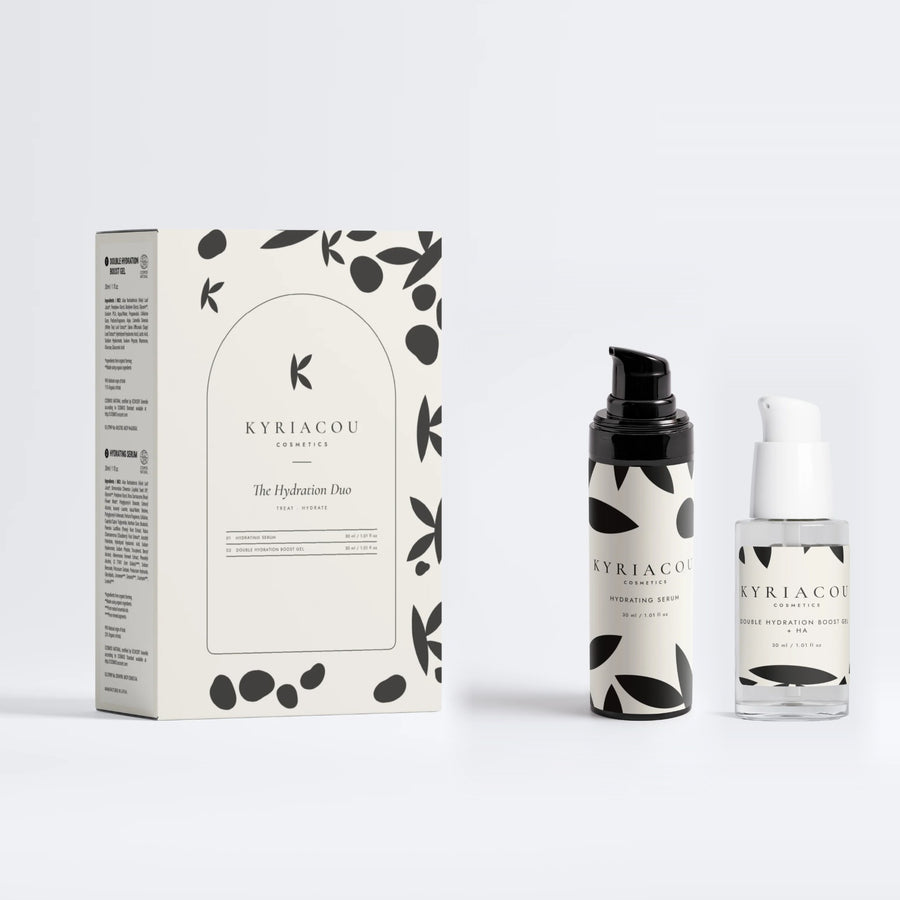 The Hydration Duo gift box with Hydrating Serum and Double Hydration Boost Gel