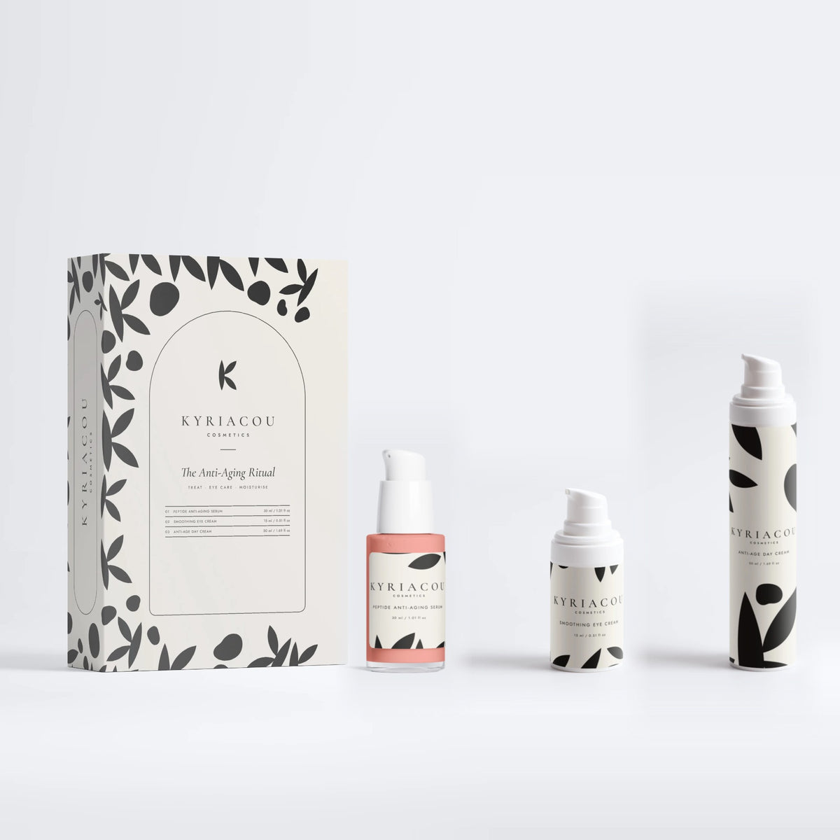 The Anti-Aging Ritual gift box with Peptide Anti-Aging Serum, Smoothing Eye Cream, Anti-Age Day Cream
