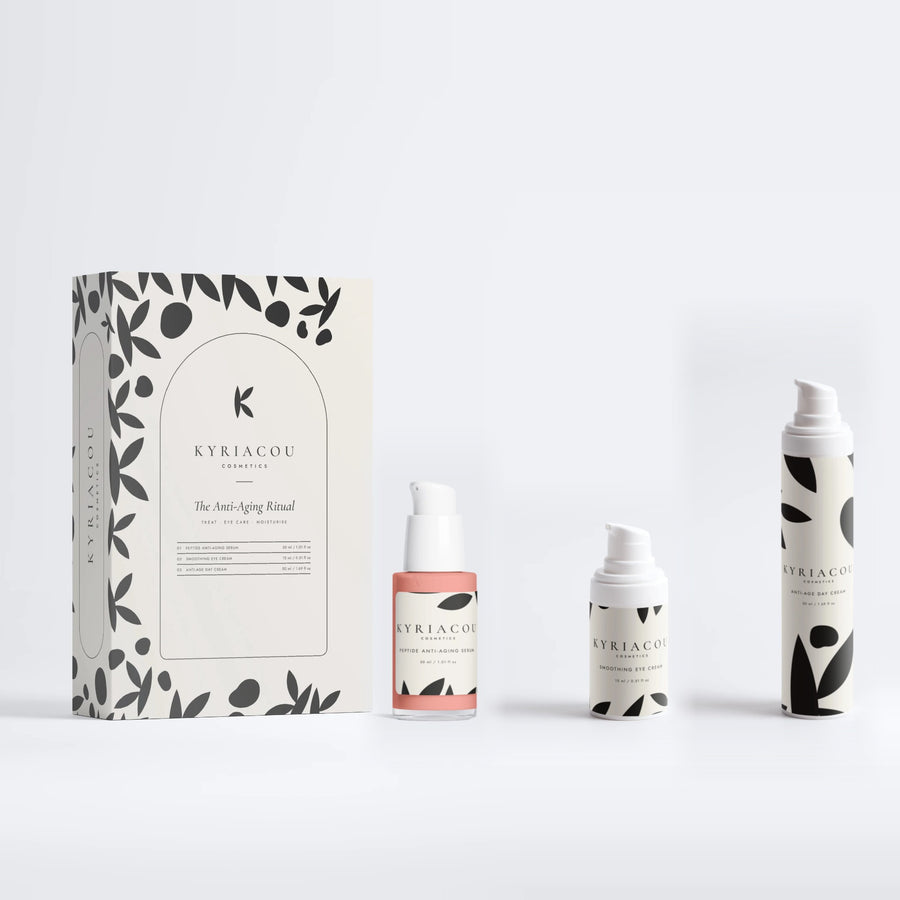 The Anti-Aging Ritual gift box with Peptide Anti-Aging Serum, Smoothing Eye Cream, Anti-Age Day Cream
