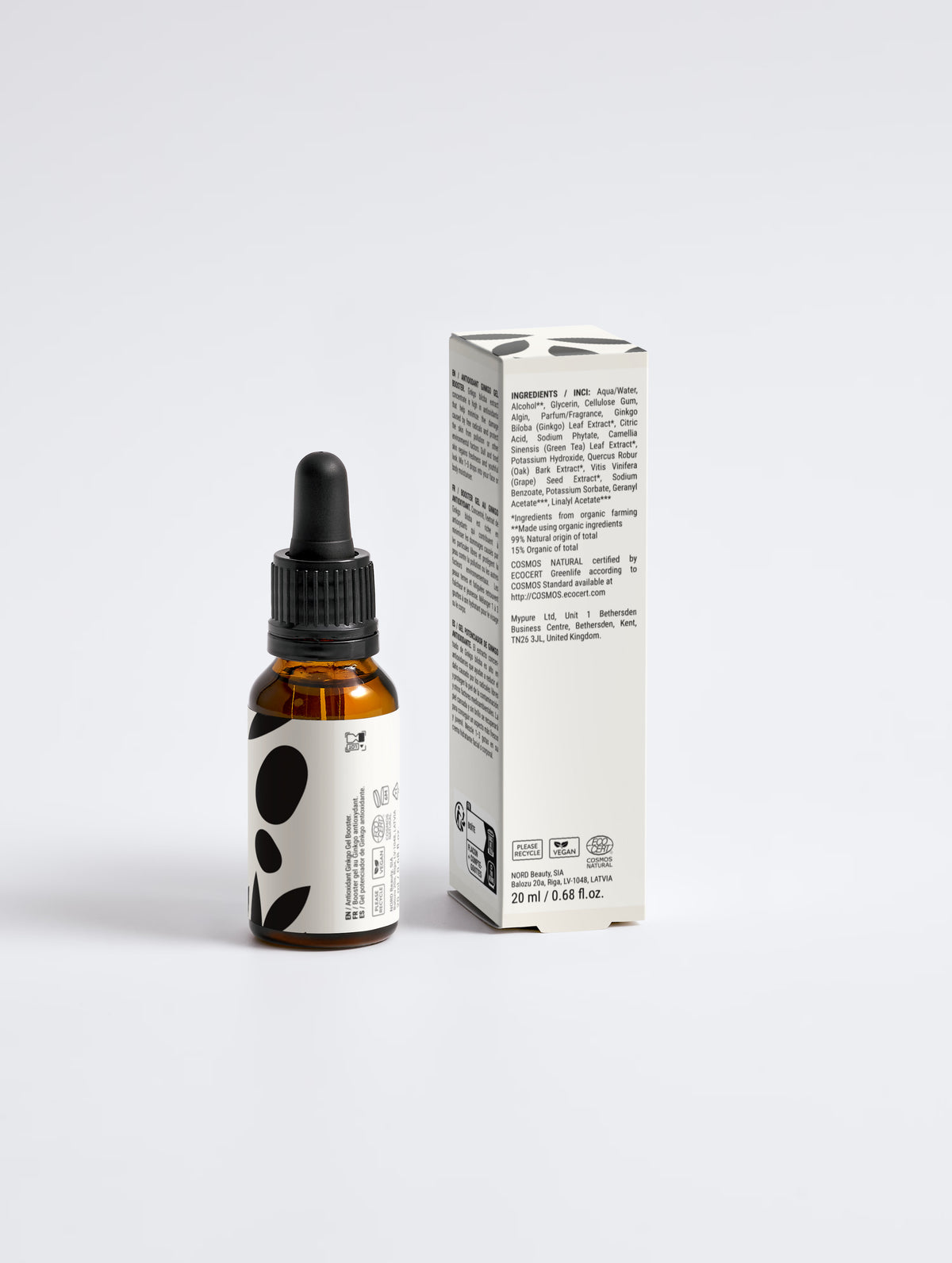 Antioxidant Ginkgo Gel Booster, 20 ml